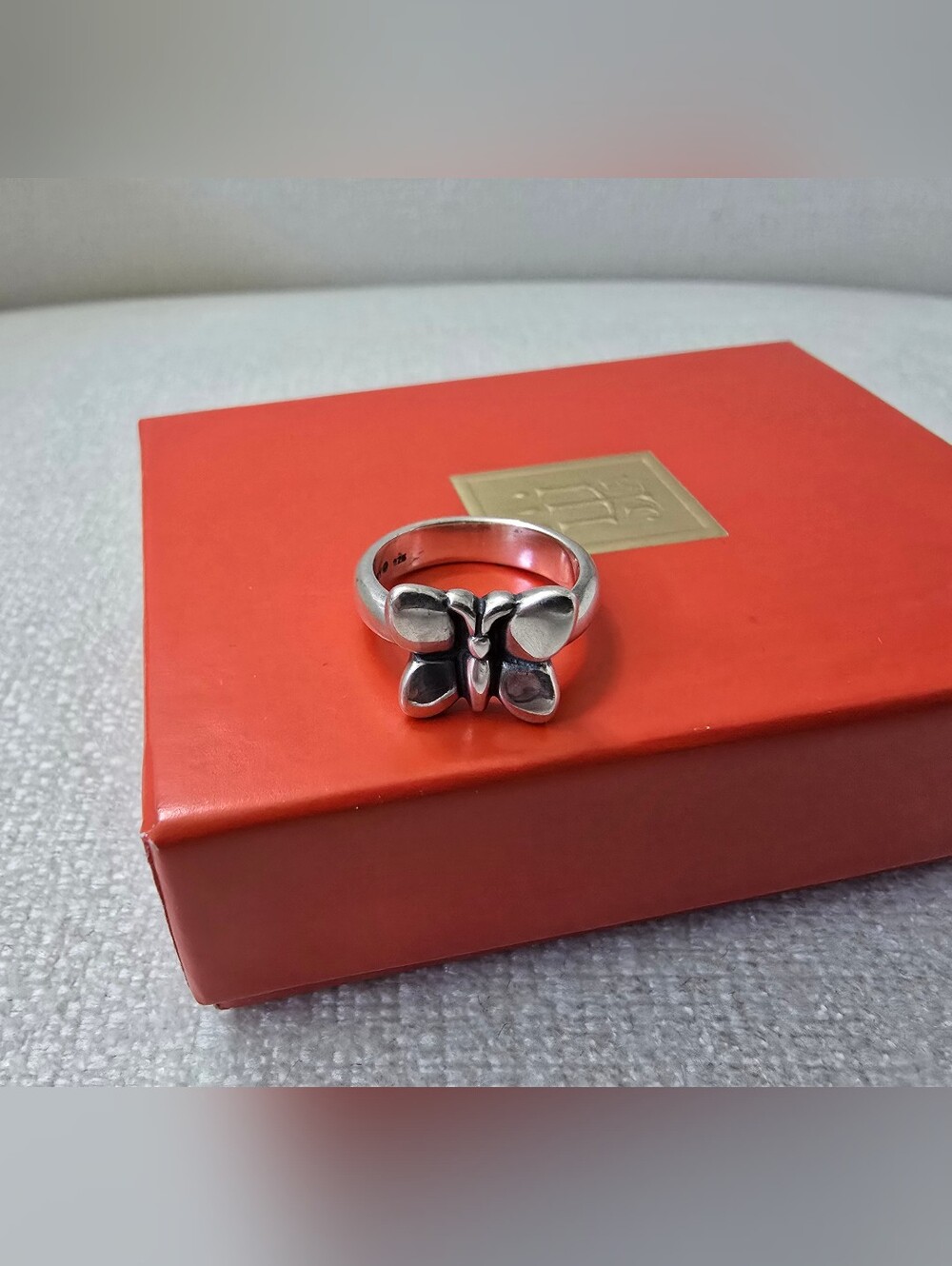 Retired James Avery Sterling Silver Butterfly Ring